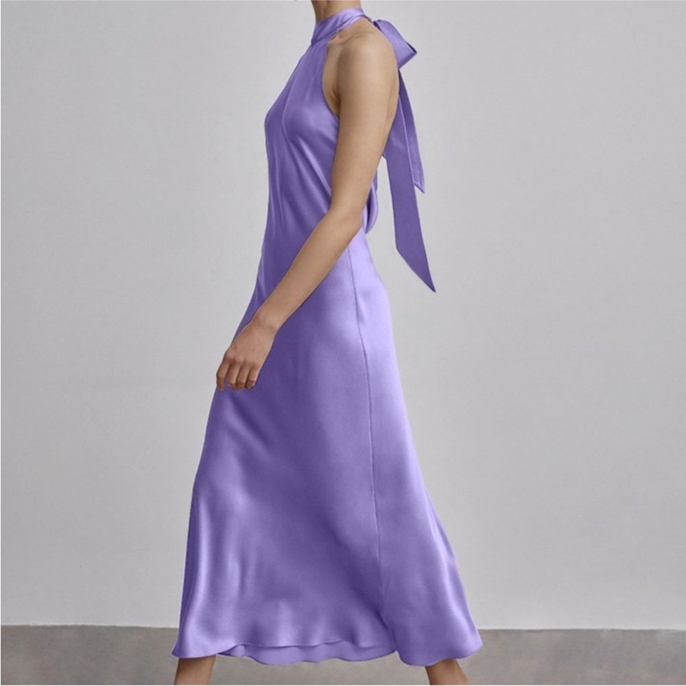 100% Silk French Bow Halterneck (Silk Maison)